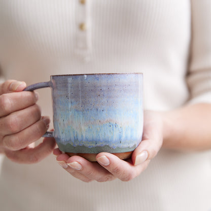Coastal Handmade Ceramic Mug - Wide