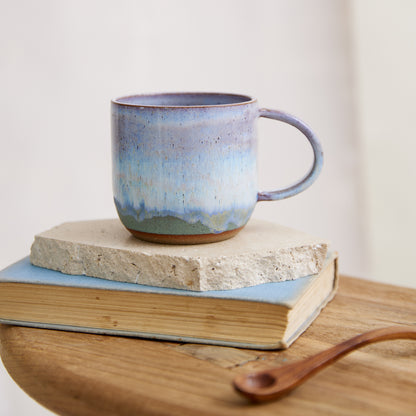 Coastal Handmade Ceramic Mug - Wide