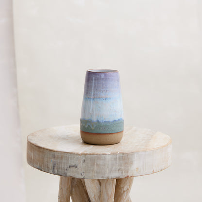 Coastal Handmade Ceramic Teardrop Vase - Medium - Second