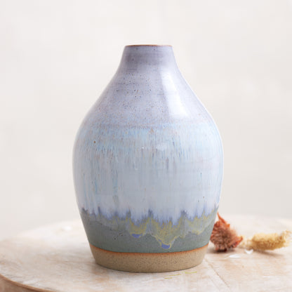 Coastal Handmade Ceramic Collared Vase