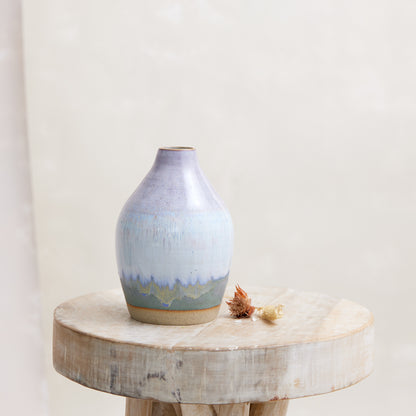 Coastal Handmade Ceramic Collared Vase