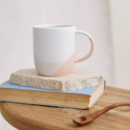 Tidal Handmade Ceramic Mug - Pink and Peach