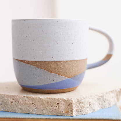 Tidal Handmade Ceramic Mug - Purple and Grey