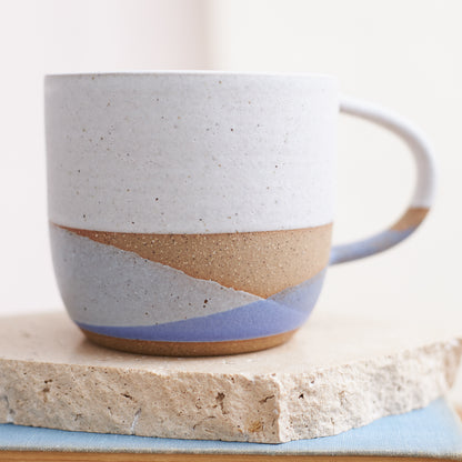 Tidal Handmade Ceramic Mug - Purple and Grey - SECOND